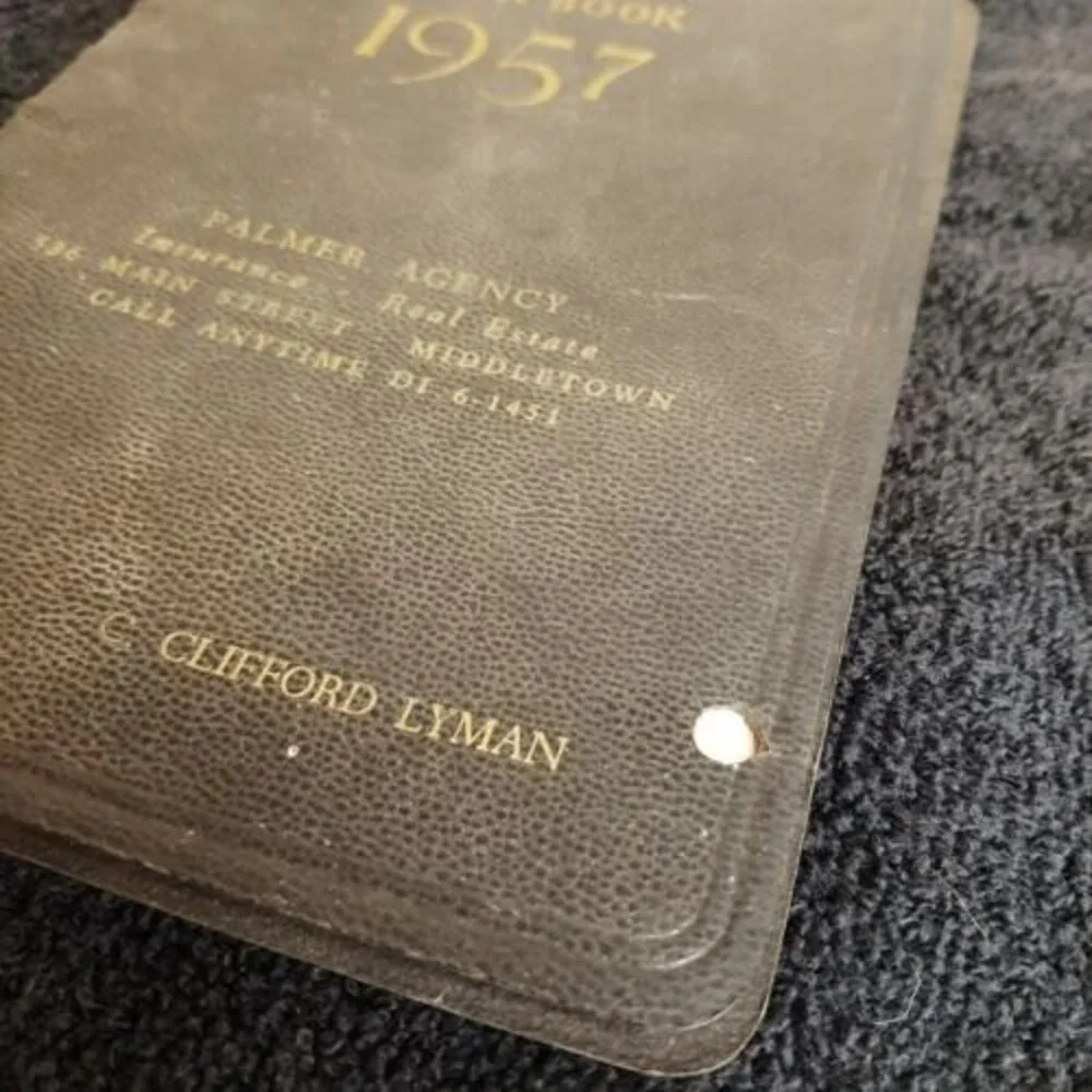 Vtg 1957 Yearbook Palmer Agency Aetna INSURANCE Calendar Planner Childs drawings